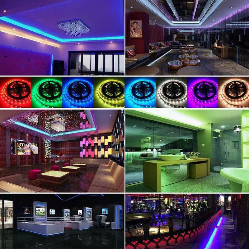 Dải đèn LED 2.4G, Bluetooth , bộ điều khiển 24 phím, RGB, 1M / 30LED, thích hợp để trang trí phòng trẻ em 1