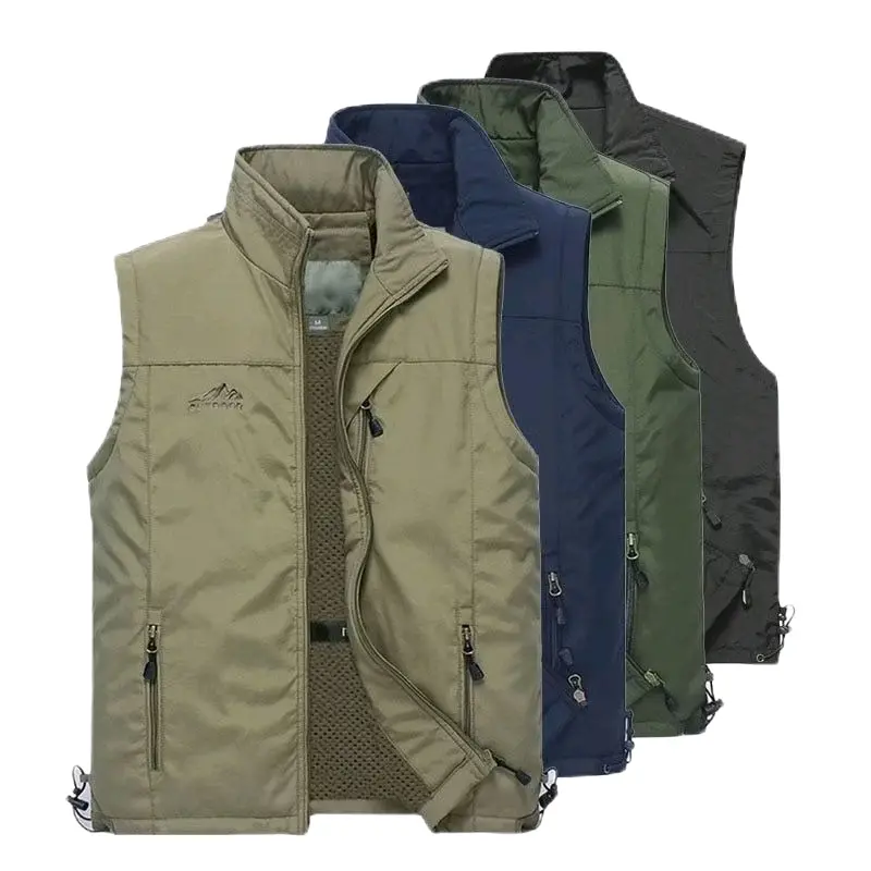 Rompi Outdor Anti Air dan Anti Angin Pria dan Wanita Hitam Terbaru - Keren Tebal Casual Pine Semua musim Waistcoats & Gilets