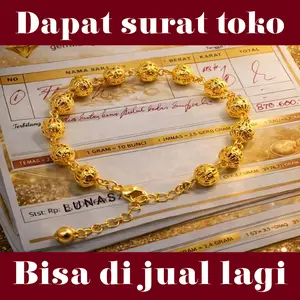 tebus murah gelang tangan wanita emas muda dapat surat toko
