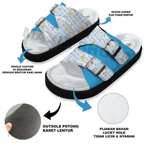 NEW Sandal slip on anak perempuan lucu - sandal slide anak cinamoroll my melody
