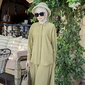 Bynissa - HARVIA SHIRT - Pakaian Wanita - Atasan - Kemeja - Blouse - Payet - Seamless - Allsize  Nyaman