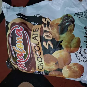 COD Halal Soes Coklat Cokelat/strawberry / mix rasa/halal Kue Sus Kering Isi soes coklat lumer 1 kg （Cemilan keluarga, cocok untuk dewasa dan anak-anak） Chocolate Food Makanan Snack Manis soes cokelat 1 kue soes coklat Toples Biskuit