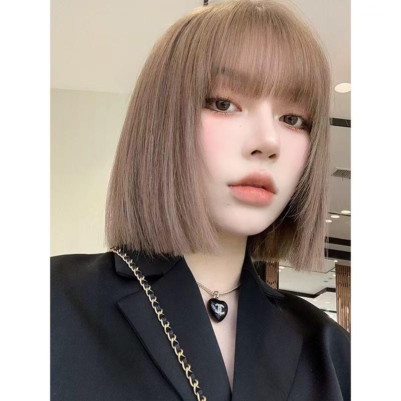 Tóc Giả Ngắn Thẳng, Hàng Mới Về, Dành Cho Nữ, Chiều Dài 35 cm, Tóc Giả Cả Đầu, Kiểu Ngắn Dài Đến Vai, Giúp Bạn Thay Đổi Phong Cách Hàng Ngày Của Bạn, 509