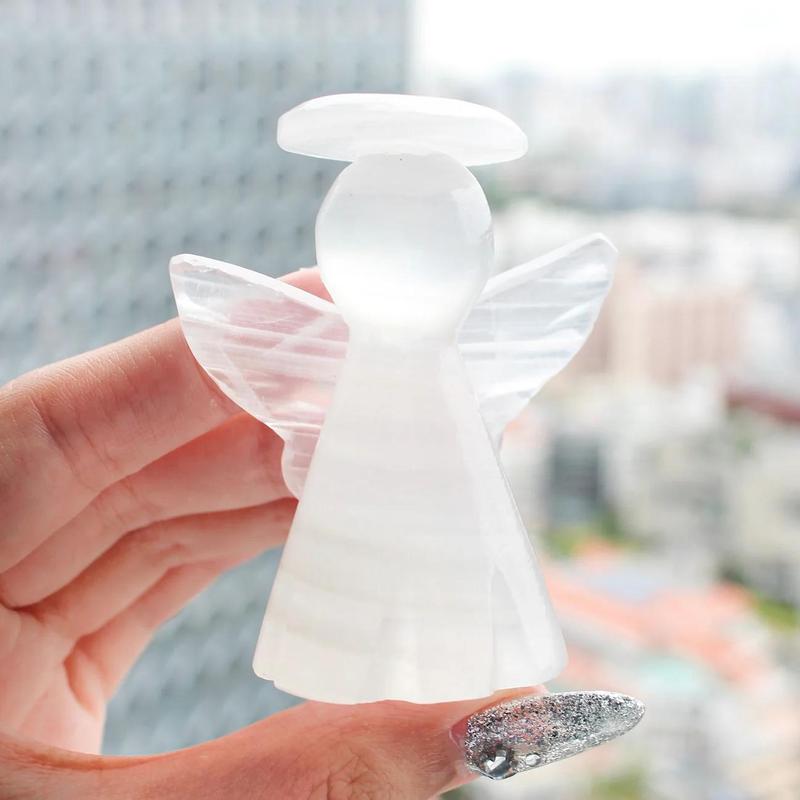 Auralis.sg Crystal Mexican White Onyx Angel 0