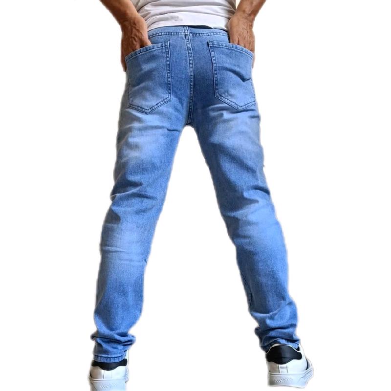 Mã 017. (XANH BIỂN) QUẦN JEAN dài NAM chất vải COTTON - MỀM MẠI - DẦY DẶN - form ÔM DÁNG CỰC NÉT-  Menswear Pants- Có Túi