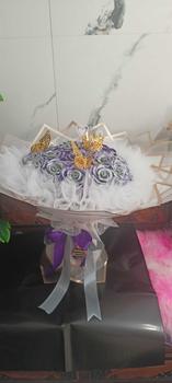 Product Review of *5 LEMBAR* Kertas Cellophane Bucket Bunga [Frame Transparent Glossy] Flower Wrapping Paper Celophane / Krtas Buket Bening Chellophane Hologram untuk Bouquet Snack Uang Wisuda from D** j**a A**U 0