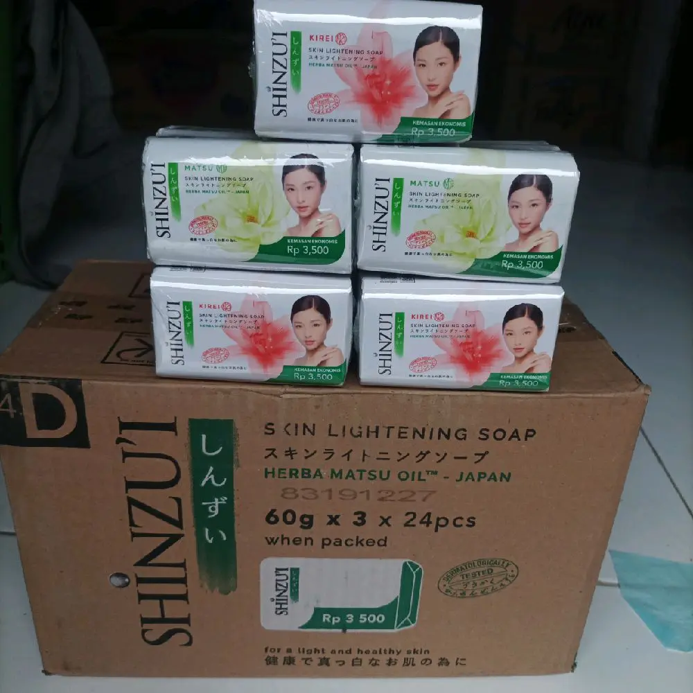 12 pcs SABUN MANDI BATANG SHINZUI 60 Gr promo murah
