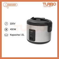 Gambar [NEW] TURBO Rice Cooker Magic Com 1.5L CRL1500 Silver Original dari Turbo Home Appliances Kota Administrasi Jakarta Barat 5 Tokopedia