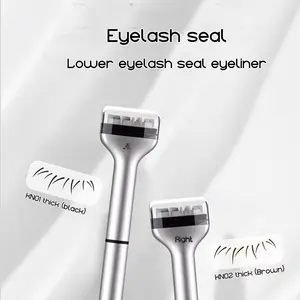 Stempel Bulu Mata 3D untuk Pemula | Menggambar bulu mata dengan jelas tanpa pengetahuan dasar | Riasan wajah bertahan selama 12 jam tanpa luntur | Tersedia dalam warna hitam dan coklat