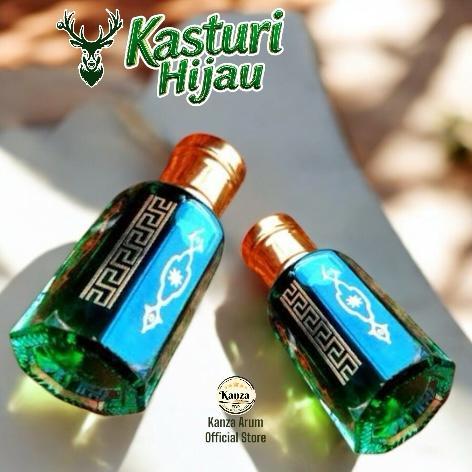 Minyak wangi Kasturi Hijau Kanza Arum -Minyak kasturi hijau/Parfum sholat/Parfum non alkohol/Minyak Wangi Kasturi Hijau asli/Perfume/Fragrance/Parfume Uniseks/Kasturi Hijau/Minyak Kasturi/Minyak Wangi non alkohol Pria Wanginya 1
