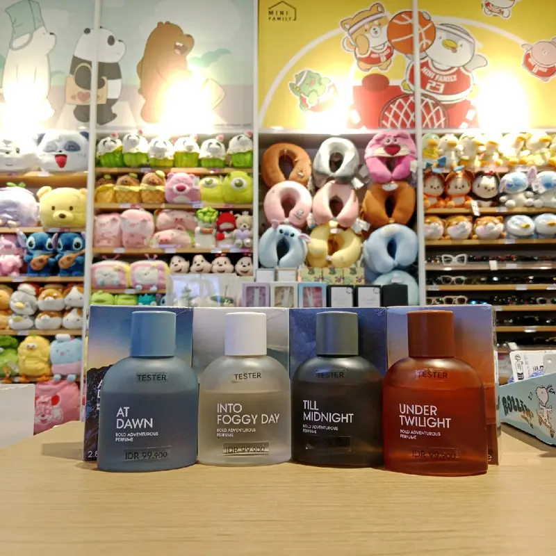 Miniso Bold Adventurous Perfume (85mL) parfum cowok At Dawn Under Twilight Into Foggy Day Till Midnight 8