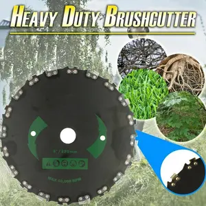COD 20Sawtooth Mata Pisau Mesin Potong Rumput Bulat /23CM Pisau Bulat Mesin Potong Rumput Pengganti