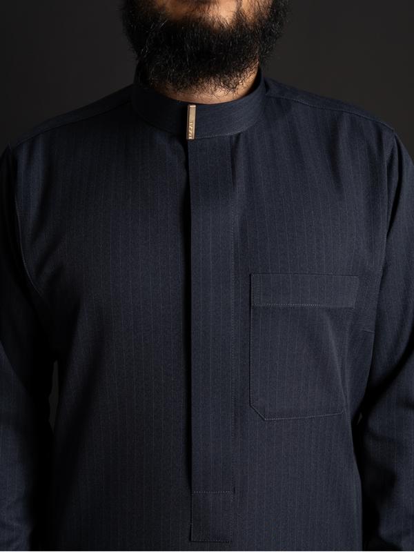 Local Project | Jubah Pria Dewasa Gamis Lengan Panjang | Fahd River Grey 3