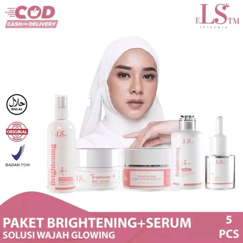 LS SKINCARE 5 IN 1 BRIGHTENING BOOSTER GLOWING + SERUM DNA SALMON BPOM 0