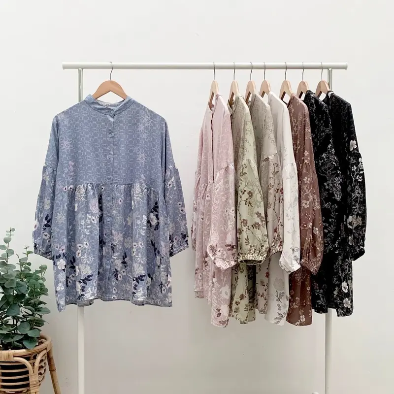 BIANCA BLOUSE by Raynelle Fashion / Atasan Blouse Motif Bahan Rayon Adem 0