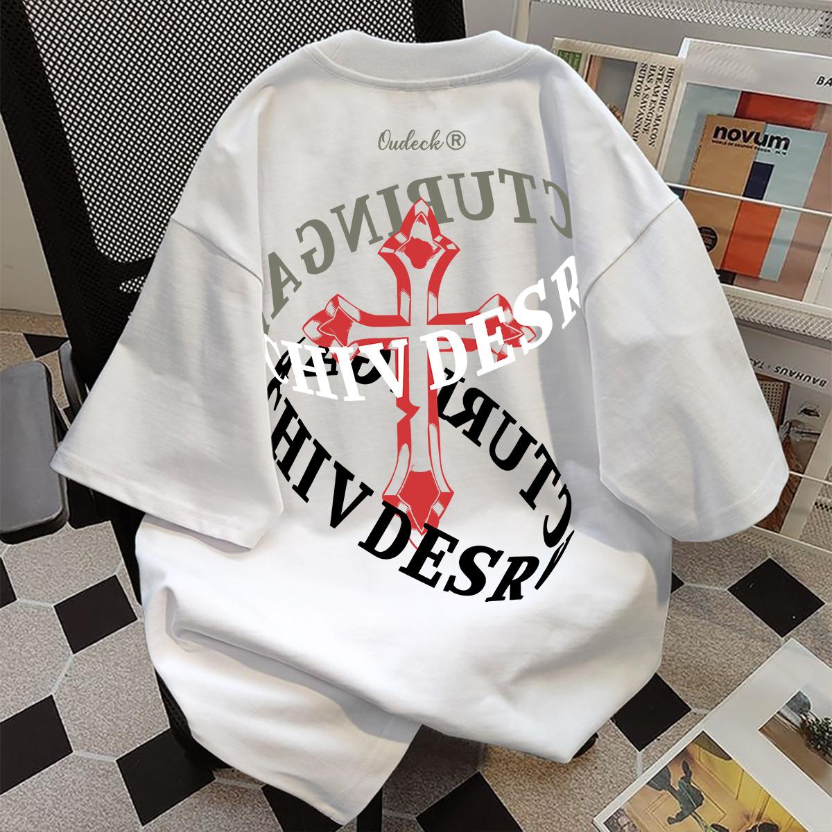 Kaos Katun Trendi Dan Bergaya Dengan Desain Cetak Huruf Retro, Atasan Leher Bulat Lengan Pendek Longgar Untuk Pria Dan Wanita. Kaos Katun Trendi Dan Bergaya Dengan Desain Cetak Huruf Retro, Atasan Leher Bulat Lengan Pendek Longgar Untuk Pria Dan Wanita.