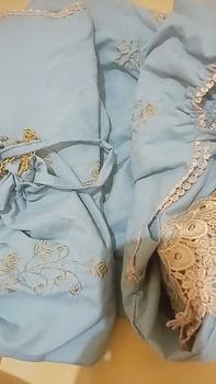 Product Review of MUSYAFFA - Mukena Dewasa Bordir Clara Premium Cantik Mewah Atasan Bawahan Bunga Katun Muslim Mukenah Mukena bordir from n**i 0