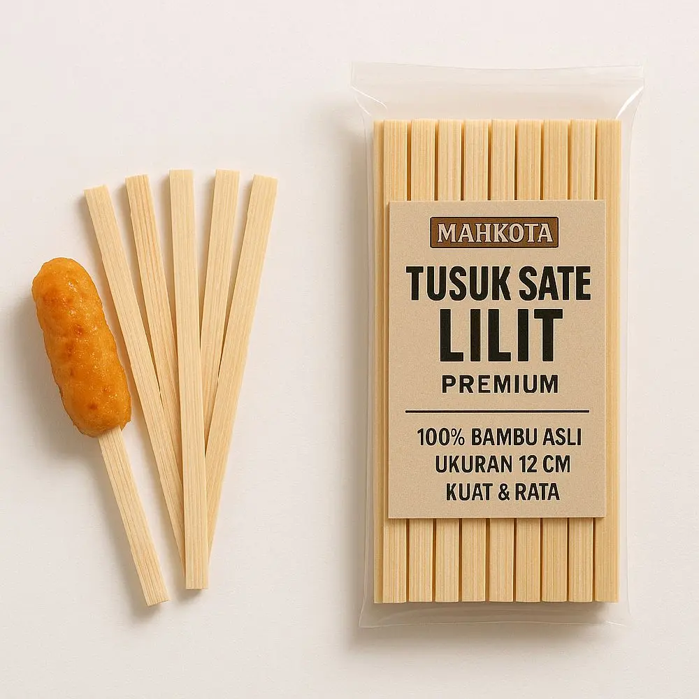 tusuk sate lilit /tusuk sate khas bali, uk 15cm(PRODUK ORIGINAL)
