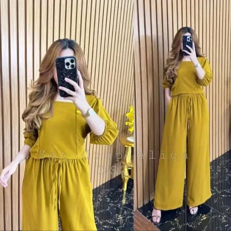 One Set Alica Terbaru // Setelan Wanita Terbaru // Setelan Cringkle