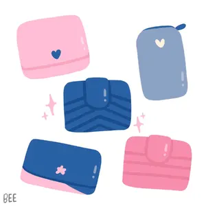 Tas Import Wanita Kulit Pu Premium - Model Dompet - Kartu, Cewek