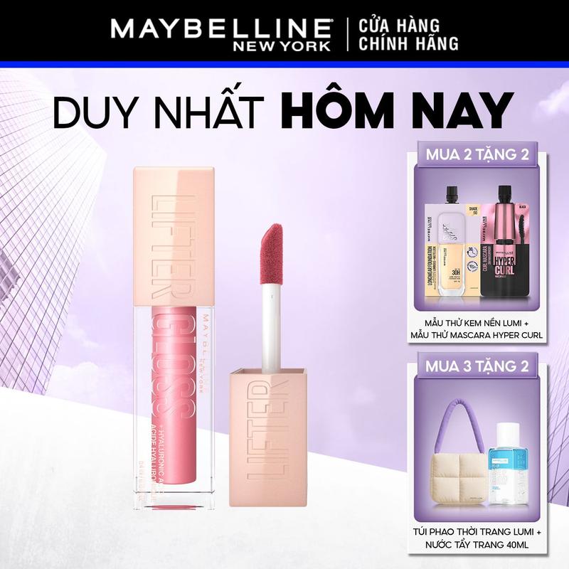 [KOL] Son Bóng Lifter Gloss cho Đôi Môi Đầy Căng Mọng Kẹo cùng Hyaluronic Acid Maybelline New York 5.4ML