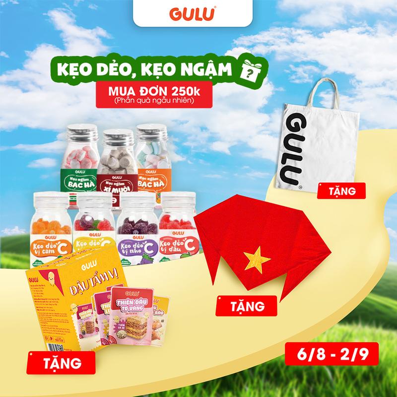 [Tổng hợp] Các Loại Kẹo Gulu Foods, Hương Vị Trái Cây, Ngọt Nhẹ, Kẹo Ngậm Bạc Hà, Kẹo Dẻo C, Thơm Ngon Dễ Ăn