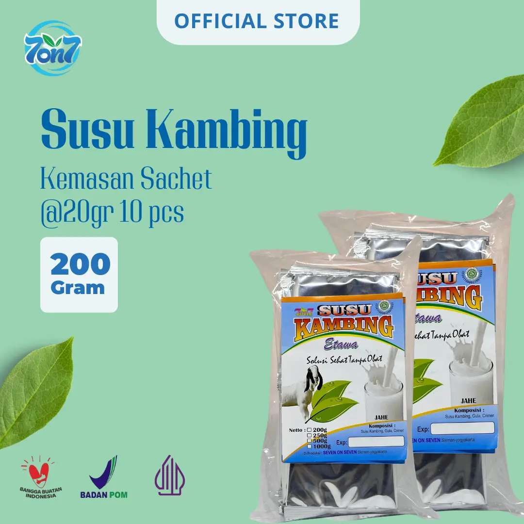 Susu Kambing Sachet @20gr 10 pcs Etawa Dairy