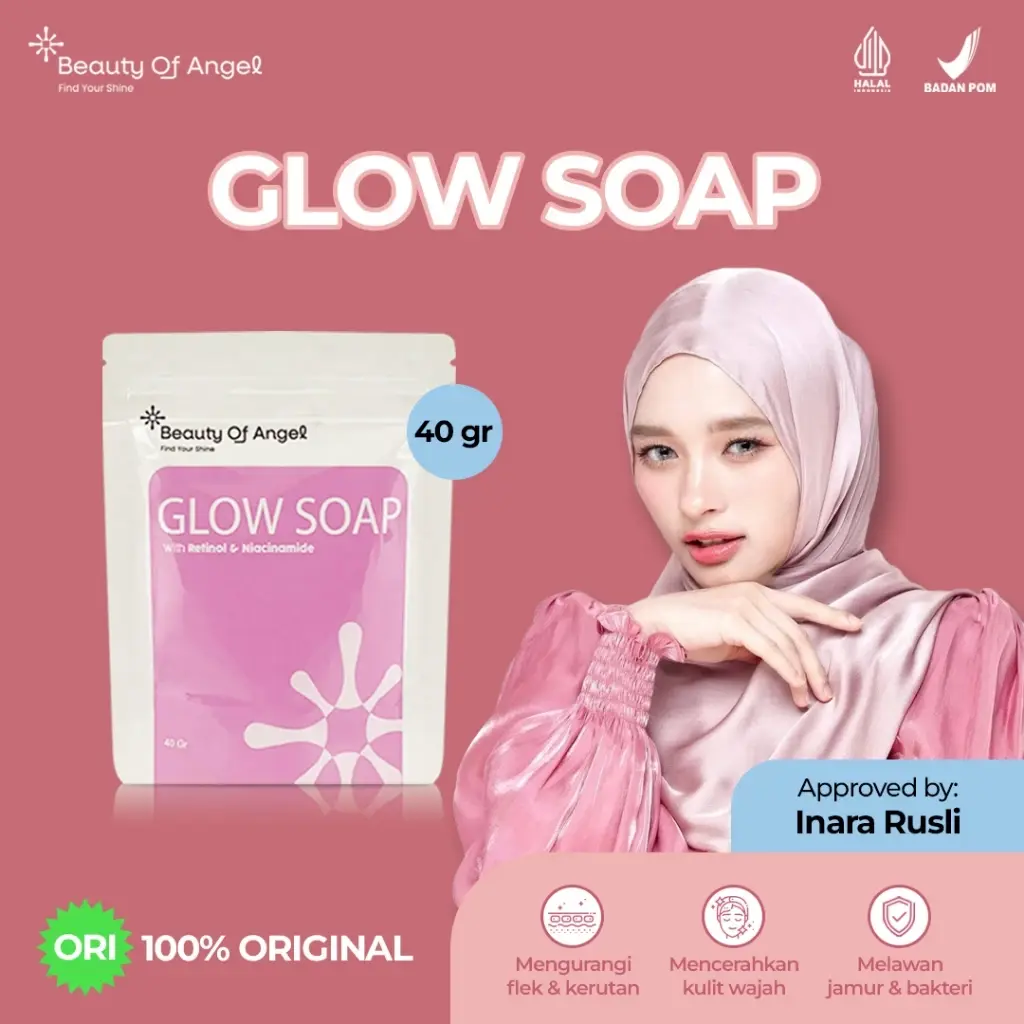 [RAMADHAN SALE] BEAUTY OF ANGEL GLOW SOAP Sabun Kecantikan Sabun Pencerah Wajah Sabun Mandi