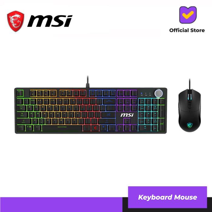 Gambar MSI FORGE GK320 COMBO | Mechanical Red Switch Gaming Keyboard Mouse dari Lezz Computech Kota Administrasi Jakarta Utara Tokopedia
