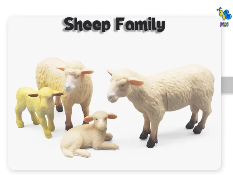 PIBI - Animal Family / Farm Animal / Mainan Hewan Ternak / Mainan Edukasi Anak 6