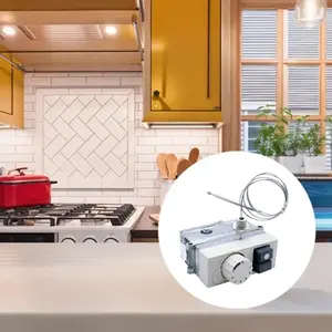 NEW 1NC Gas Valve Thermostat Control 120 200 ℃ Katup Kontrol Termostatik Mikro