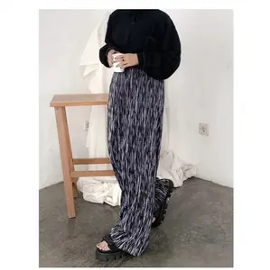 celana panjang wanita / celana plisket / celana kulot / celana highwaist / celana loose pleats highwaist