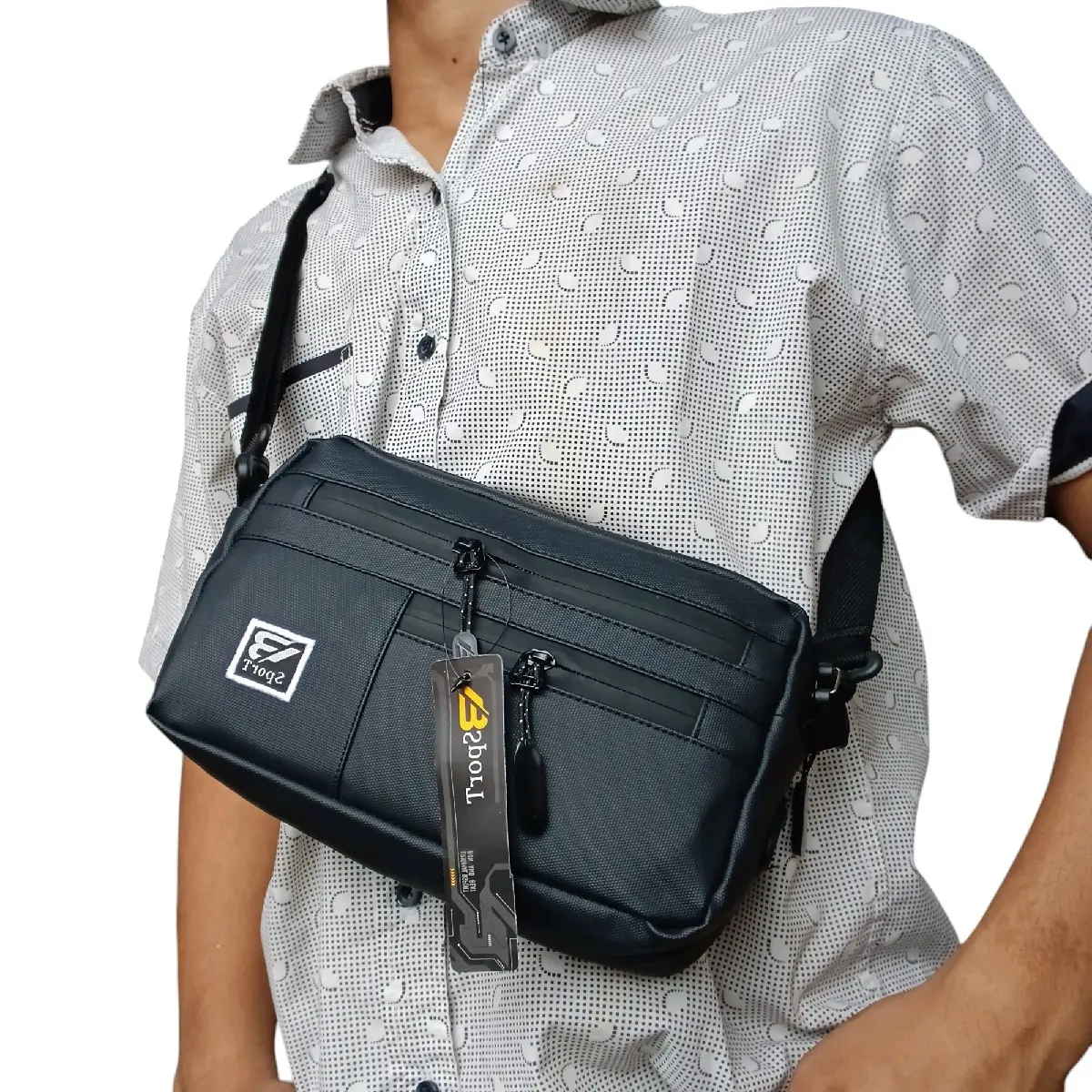 Suranta-Tas Slempang Pria Slingbag Tas 3in1 Terbaik Dan Terbaru Waterploof Real Pict