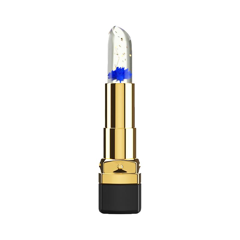Product Introduction of Lipstik Bunga Jelly Color Mengubah Emas Foil Hydrating / Moisturizing Lip Balm / Lipstik Jelly Crystal Tahan Lama Berubah Warna Color Changing COD 23