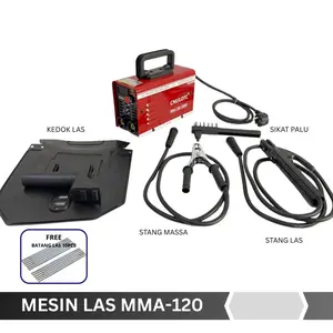 MESIN CNULOTC LAS MMA-120 ALAT LAS BESI MINI 450W TRAVO LAS