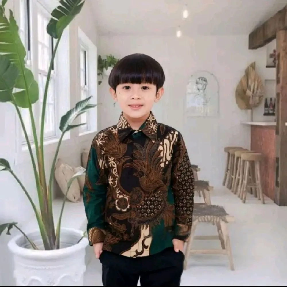 Kemeja anak Mahesa hijau