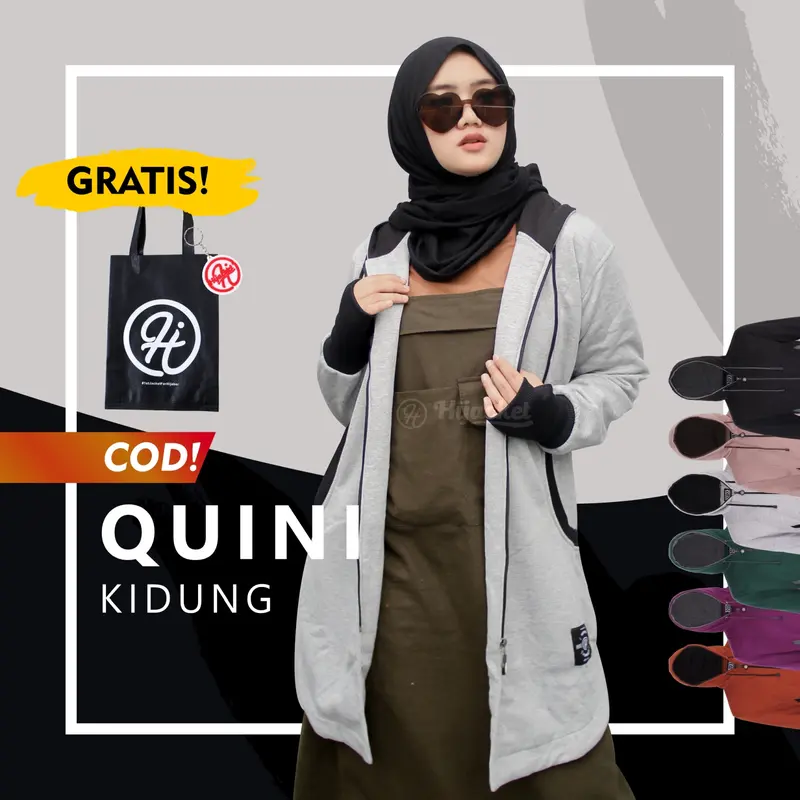 Hijacket Elektra - Jaket Wanita Korea Muslimah 0