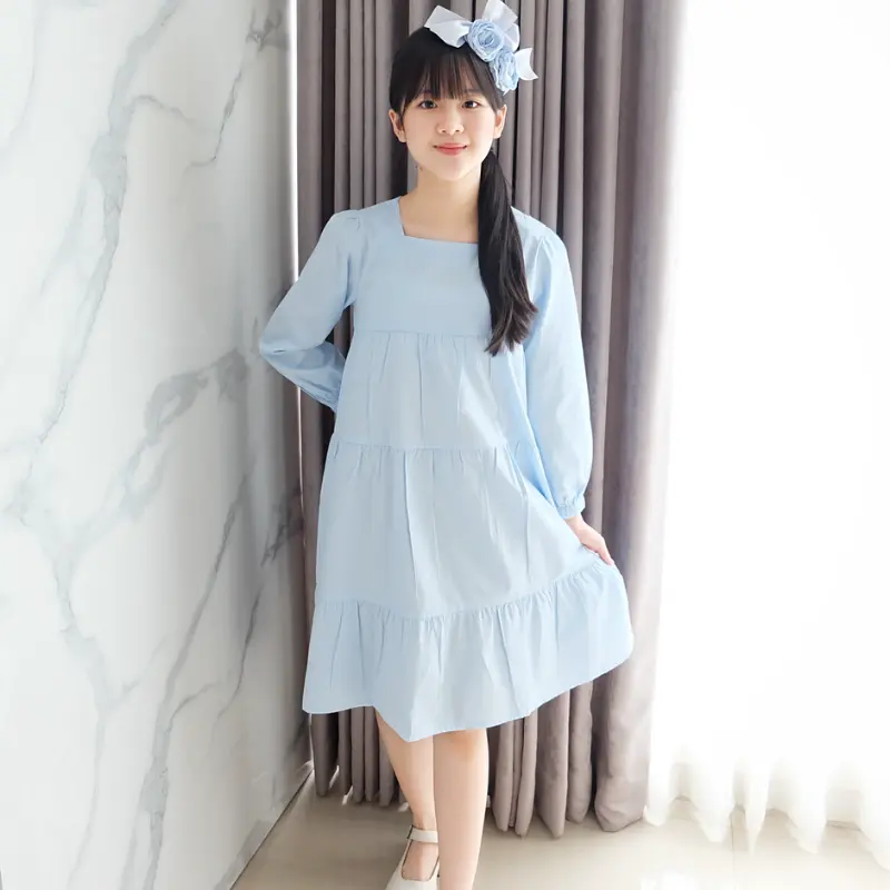 Wendy Dress QK079 / Dress Anak Perempuan / Dress Pesta / Daily Dress Anak / Midi Dress Anak