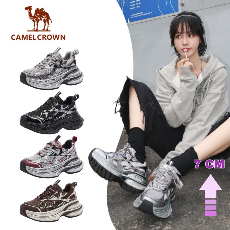 【Silver Moon Camel Crown Giày thể thao dành cho nữ đế dày 7cm/8cm 2025 Giày đế thô thời trang thường ngày L24A283742/L24A283742RM/L25S283005
