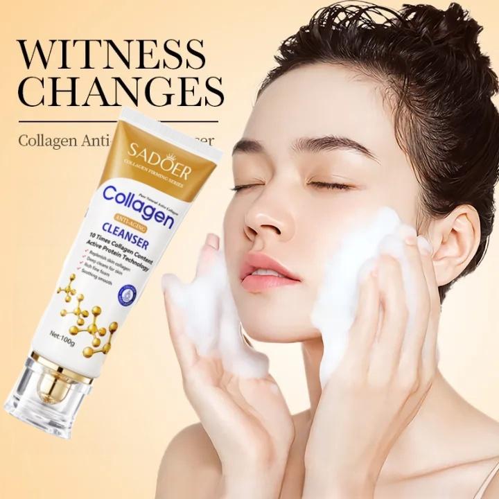 Sữa Rửa Mặt Chống Nhăn Chứa Collagen Sản Phẩm Chăm Sóc Da,Chăm Sóc Da Chống Lão Hóa Dưỡng Ẩm Sữa Rửa Mặt Sữa Rửa Mặt Tạo Bọt