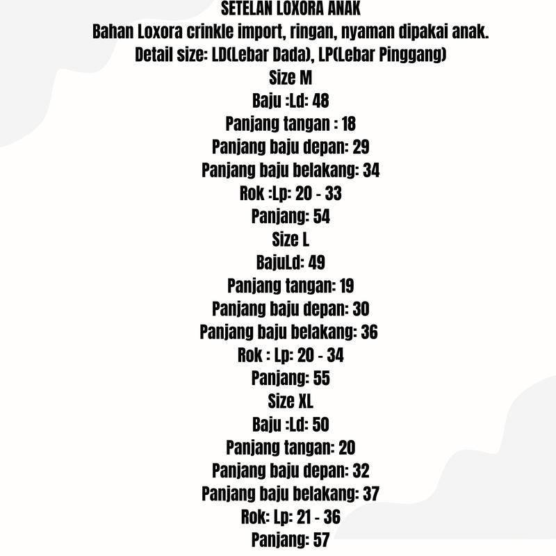 Product Introduction of SETELAN ONE SET BAJU DAN ROK ANAK PEREMPUAN 3-5 TAHUN 0