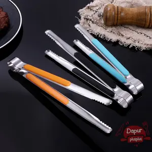 Capitan Es Batu Stainless Steel | Jepitan Serbaguna Anti Panas | Pencapit Gorengan Anti Karat | Food Tong Anti Slip