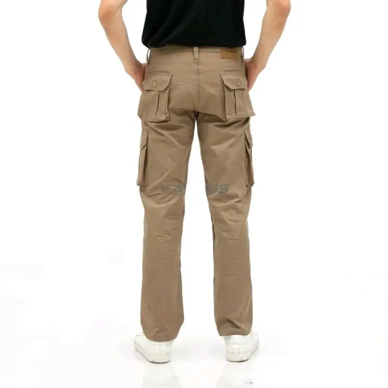 Celana Cargo Panjang Pria Slim fit Original Premium Quality Katun  Jeans Tebal Nyaman Casual Santai 2