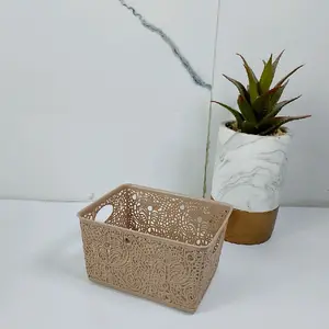( 12 PCS ) KERANJANG MINI BASKET FLORA ERIKO / KERANJANG AESTHETIC MINIMALIS / KERANJANG SERBAGUNA