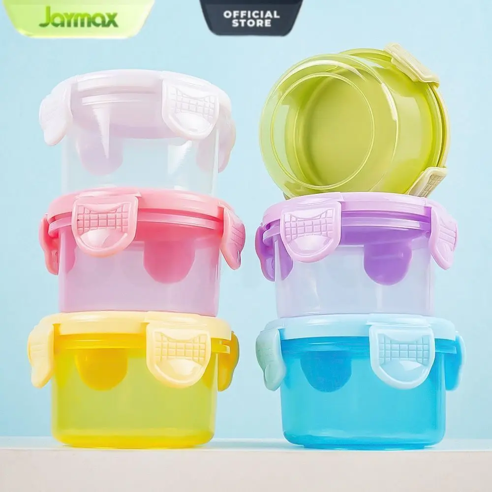 Kotak Penyimpanan Mini Set 4 PCS Baby Food Container Kotak Makan Klip Mini 50ML