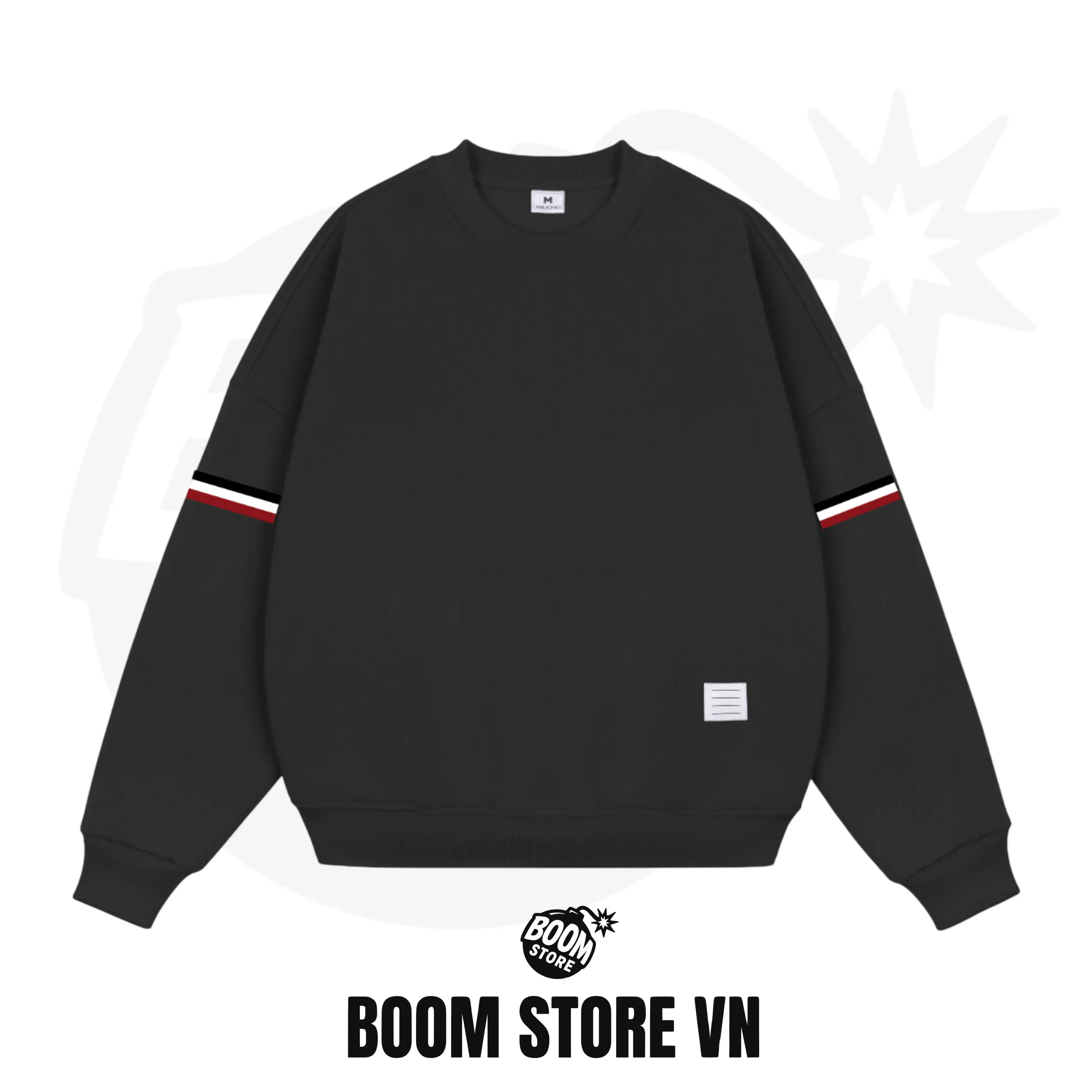 [XẢ KHO] ÁO SWEATER UNISEX NỈ BÔNG HÀN COTTON DÀY DẰN CỔ TRÒN FORM BOXY NAM NỮ PHỐI SỌC - BY BOOM STORE VN | BigBuy360 - bigbuy360.vn