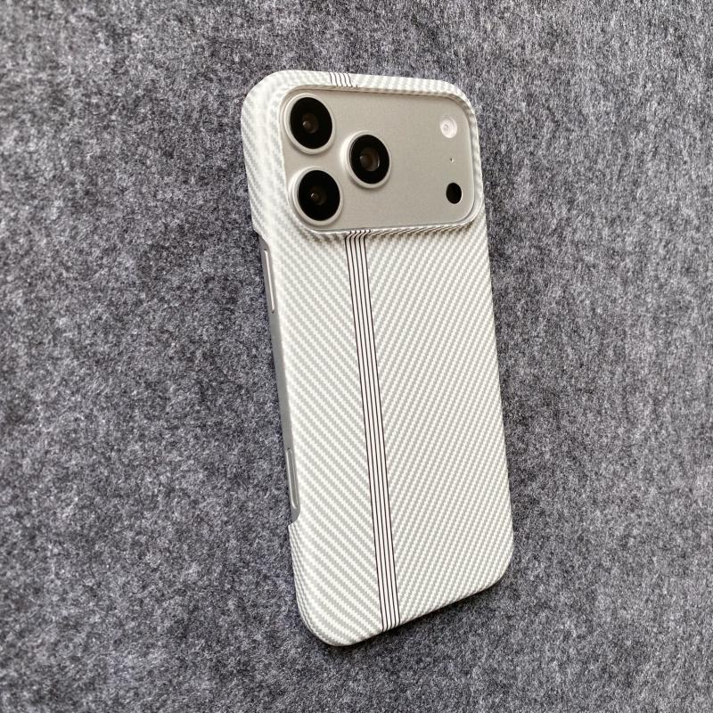 Ultra-thin Kevlar carbon fiber iPhone 17 Pro Max phone case compatible with iPhone 16 15 14 Plus, iPhone 11 12 13 Pro Max, semi-cover phone case, lightweight and dirt-resistant