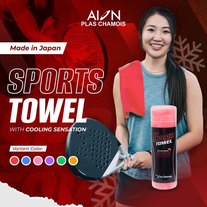 Gambar AION Handuk Cooling Olahraga AION Sport Towel - Warna Merah dari AION INDONESIA Kota Administrasi Jakarta Utara Tokopedia