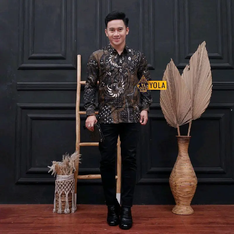 Kemeja Batik Terbaru Kekinian Lengan Panjang Premium Size M L XL XXL Batik Printing Pekalongan Pria arkanza 7