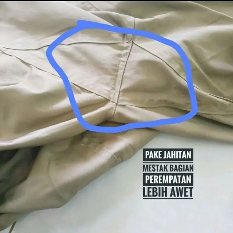 (PAKET 5pcs) Celana 7/8 Dobel Mistak Harian Panjang Dibawah Lutut 7/8 3/4 Pria Wanita Dewasa Santai Pinggang Karet 1